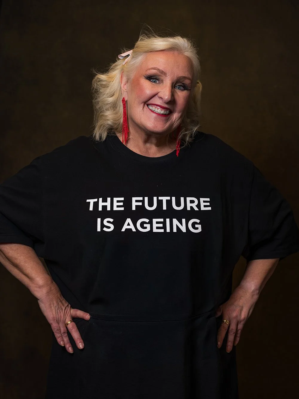Karin_Ms_strömsund_t-shirt_the future is ageing.jpg