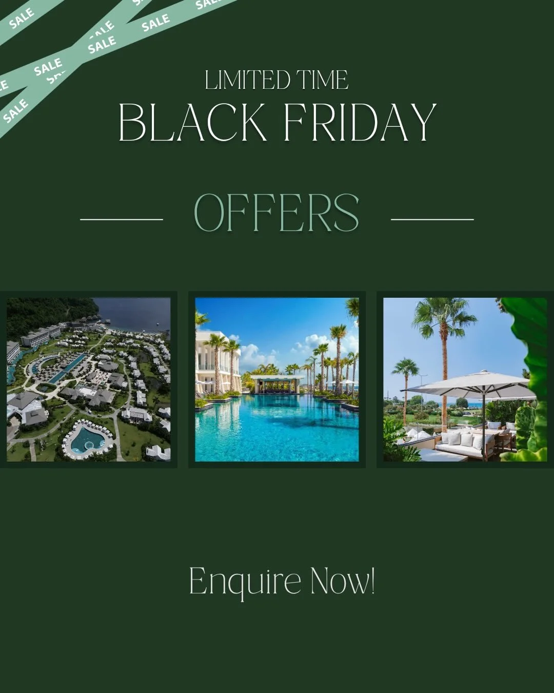Black Friday is HERE ✈️🔥

Incredible travel deals just dropped &mdash; and they won&rsquo;t last long. These are only a few of what is available! 

Where are you dreaming of next? 
Enquire now at www.cailcotravel.com to grab your offer!

✨ Why enqui
