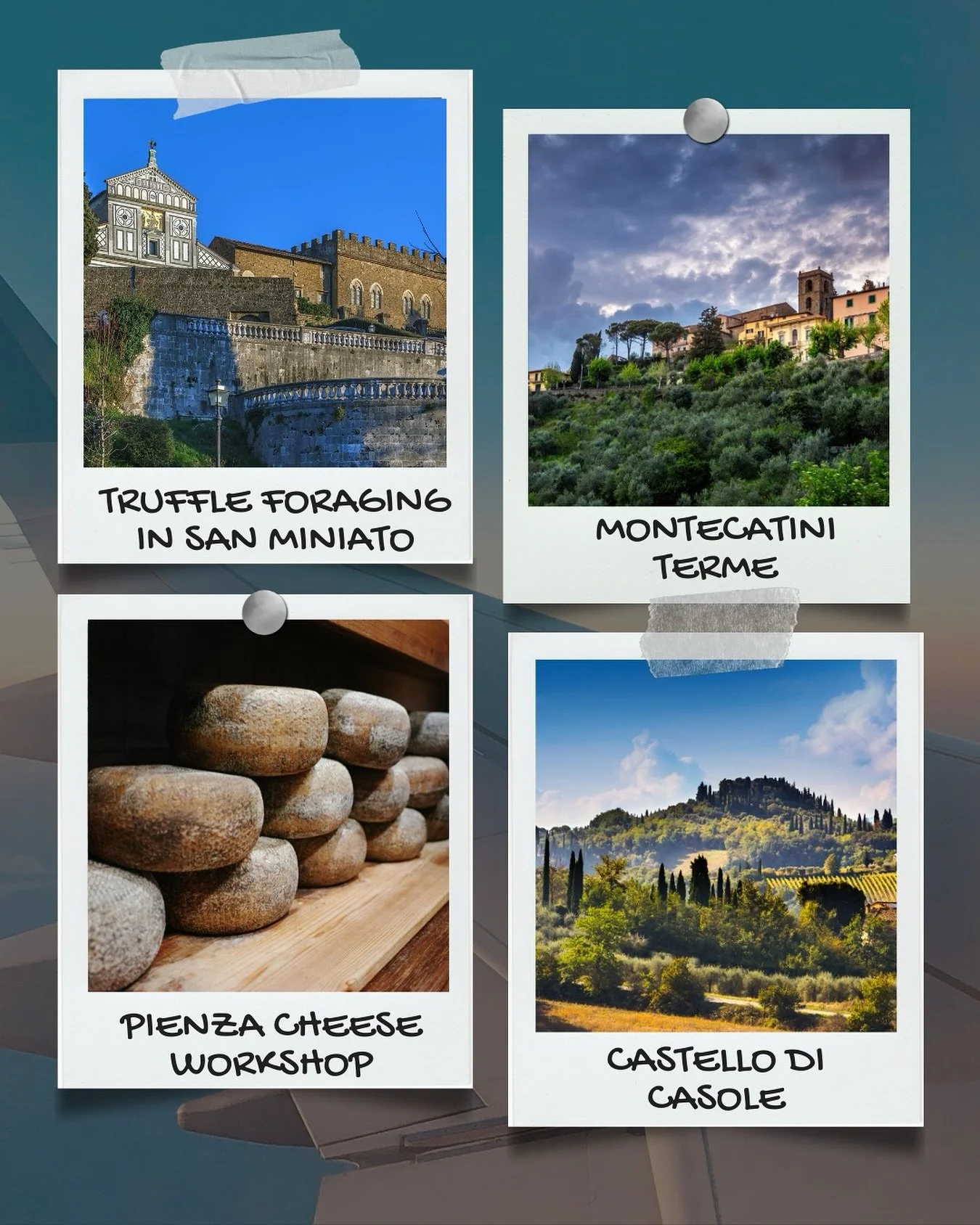 Autumn in Tuscany tastes like the earth itself &mdash; truffles freshly unearthed in San Miniato, Chianti grapes heavy with sun, and pecorino cheese aged in cool cellars of Pienza. Wander through Montecatini&rsquo;s timeless hills and rest where cypr