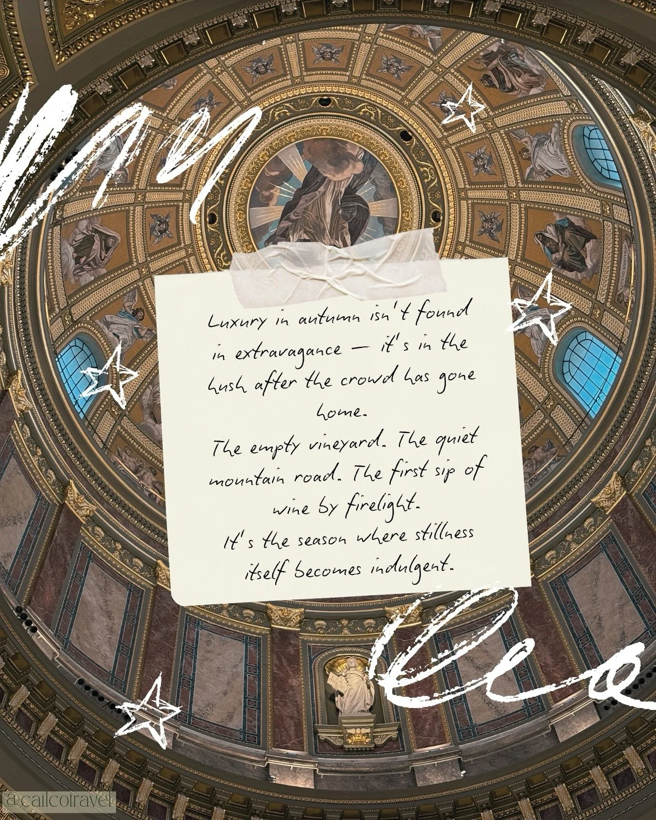 Luxury in autumn isn&rsquo;t found in extravagance &mdash; it&rsquo;s discovered in the spaces between moments. In the vineyard after harvest, when laughter fades to silence. In the flicker of candlelight against old stone. In the first sip of wine s