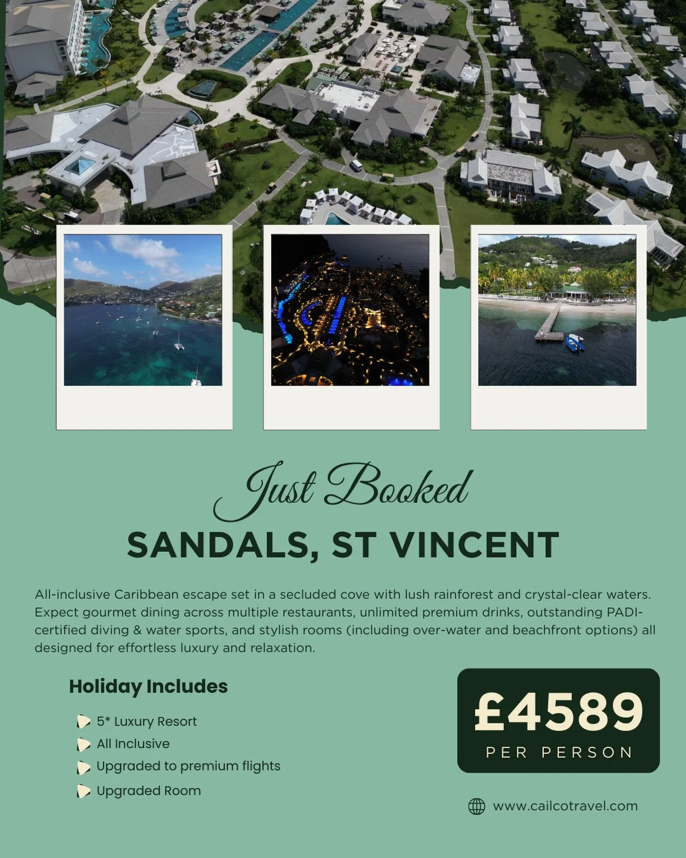 Just booked 🤍
A 60th birthday escape to Sandals St Vincent 🇻🇨
Thoughtfully planned with upgraded flights, a stunning room and all-inclusive luxury &mdash; exactly how a milestone birthday should be celebrated ✨