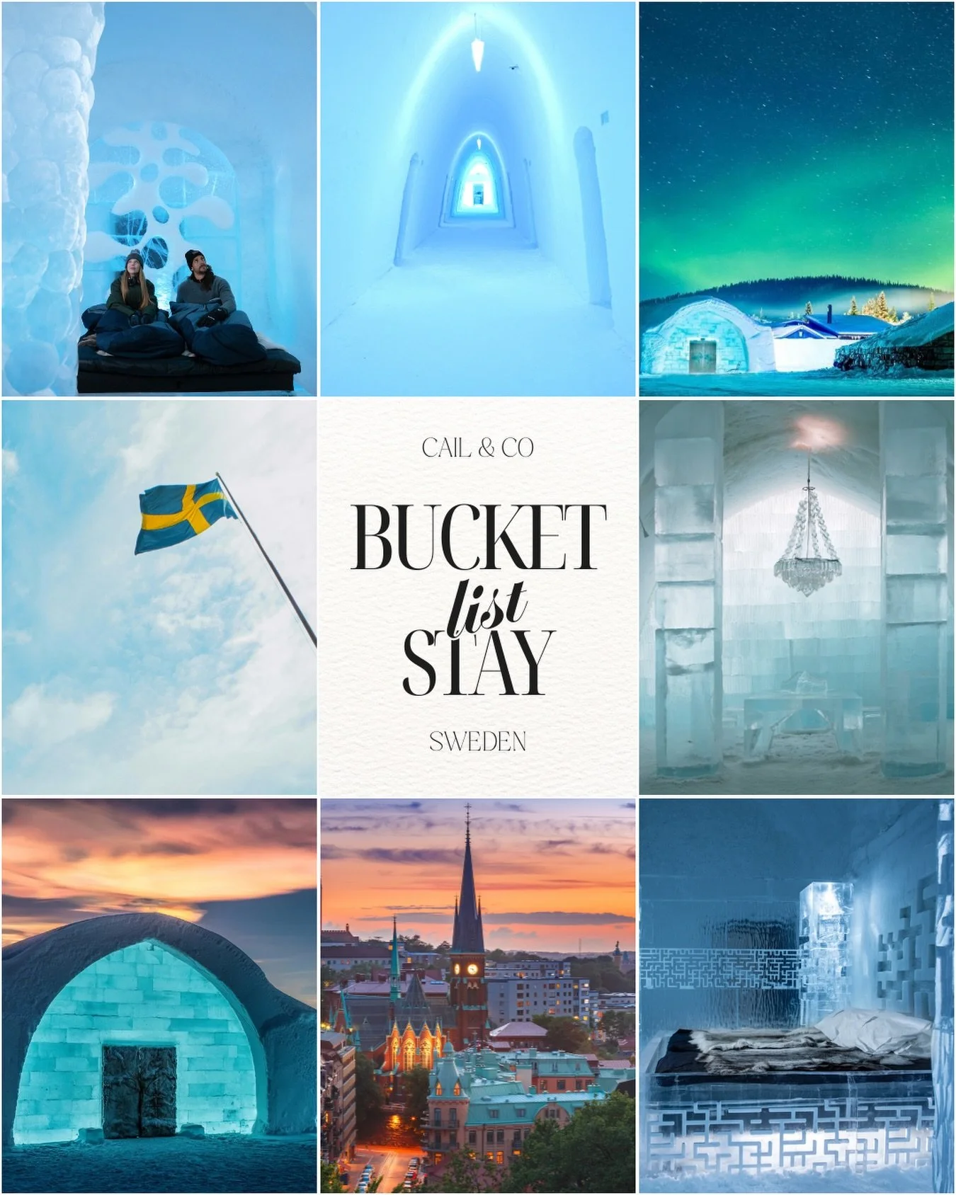 Bucket List Stay: A Hotel Made Entirely of Ice
Every winter in Sweden, artists create an entire hotel from ice and snow.
Each suite is a masterpiece &mdash; sculpted, glowing, and completely unique.
🧊 One-of-a-kind ice suites
🧊 Ice bar &amp; art ga