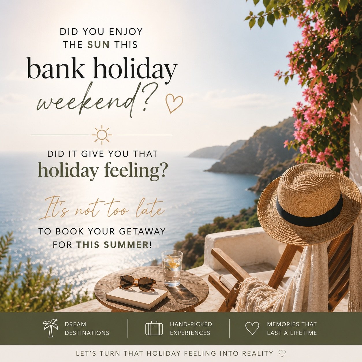 Did the sunshine over the bank holiday weekend give you that holiday feeling? ☀️✈️

Longer evenings, warm weather, and suddenly everyone&rsquo;s dreaming about being by the pool somewhere 🍹
Good news&hellip; it&rsquo;s NOT too late to book a summer 
