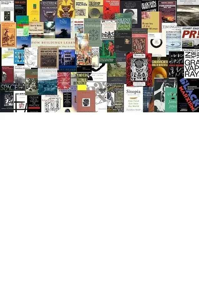 Collage of topical book covers.