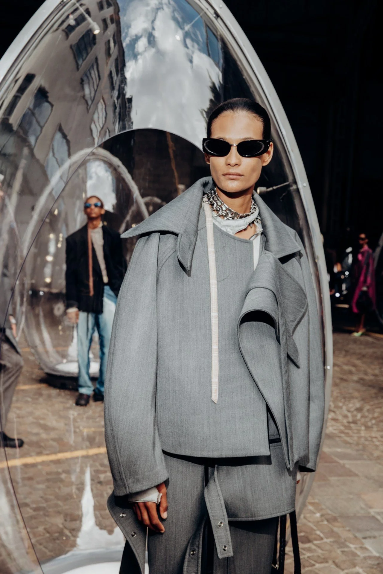 Models at the Diesel Spring 2026 presentation at Milan Fashion Week. Photo: Jonathan Daniel Pryce.jpg