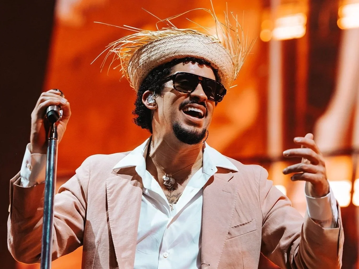 The Styling Formula Behind Bad Bunny on Stage