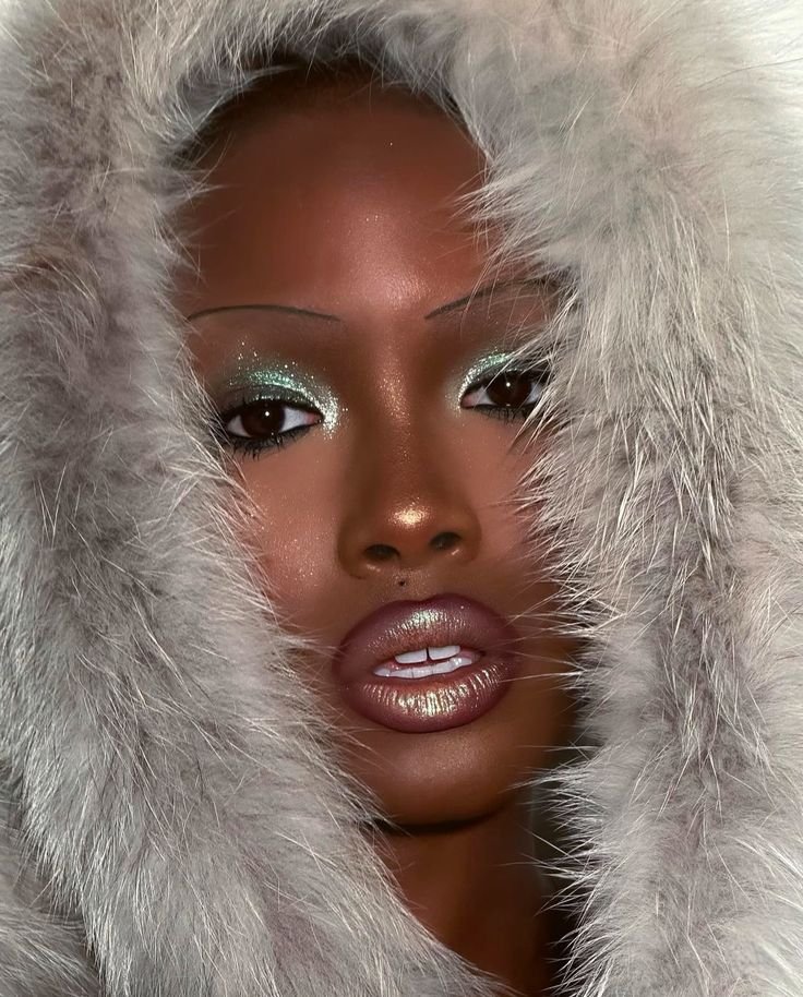 The Winter Face is Frosted And Glossed