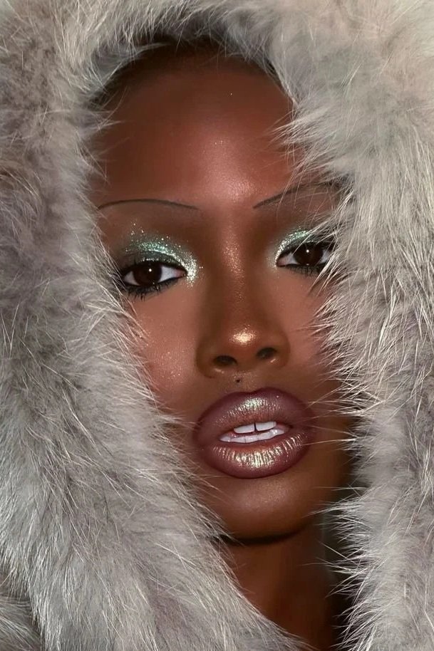 The Winter Face is Frosted And Glossed