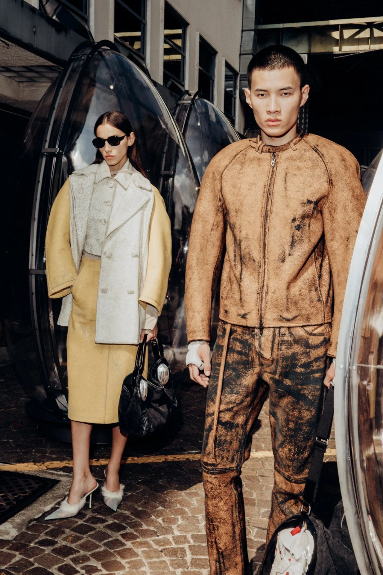 Models at the Diesel Spring 2026 presentation at Milan Fashion Week. Photo: Jonathan Daniel Pryce.jpg