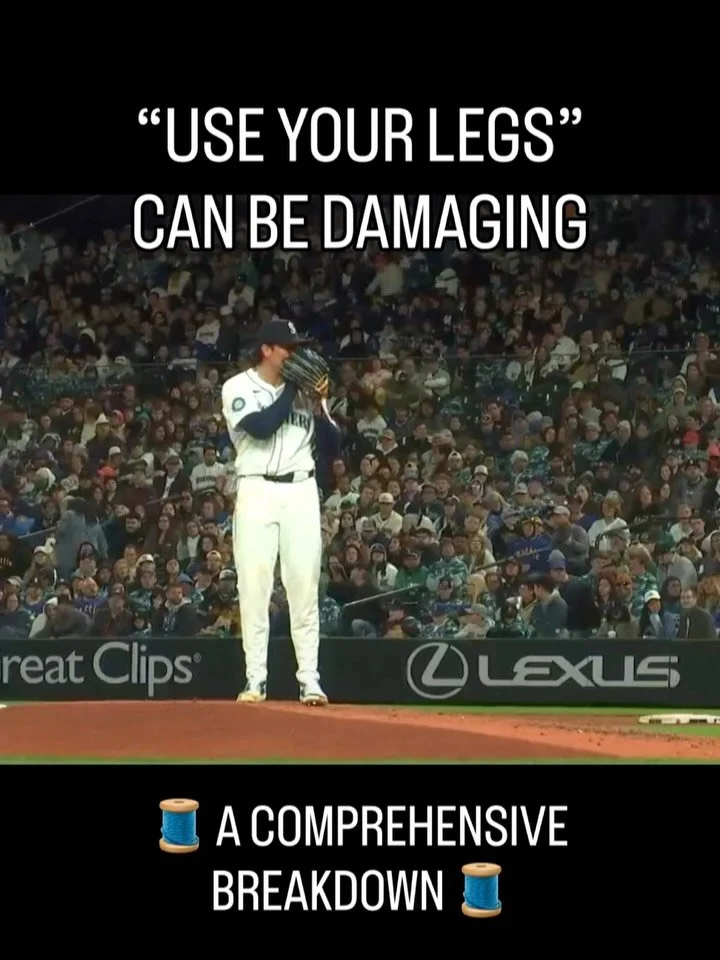 &ldquo;Use your legs.&rdquo;

A follow-up.

Conceptually, it&rsquo;s not wrong. But in practice, it&rsquo;s one of the most misunderstood terms in pitching.

The problem is how it gets interpreted.
Most athletes hear it and push. That makes sense. In