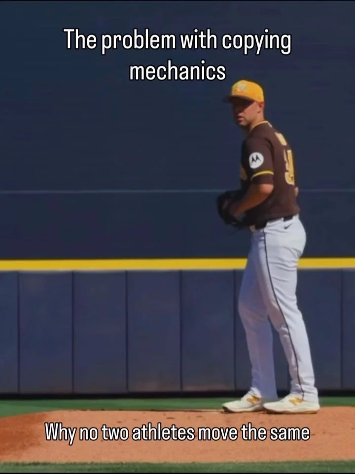 The problem with copying mechanics.

It&rsquo;s natural to watch a big leaguer or someone who throws fuel and want to throw like them. They&rsquo;re doing what you want, so you should do what they do. That makes sense, right?

Imitation isn&rsquo;t t