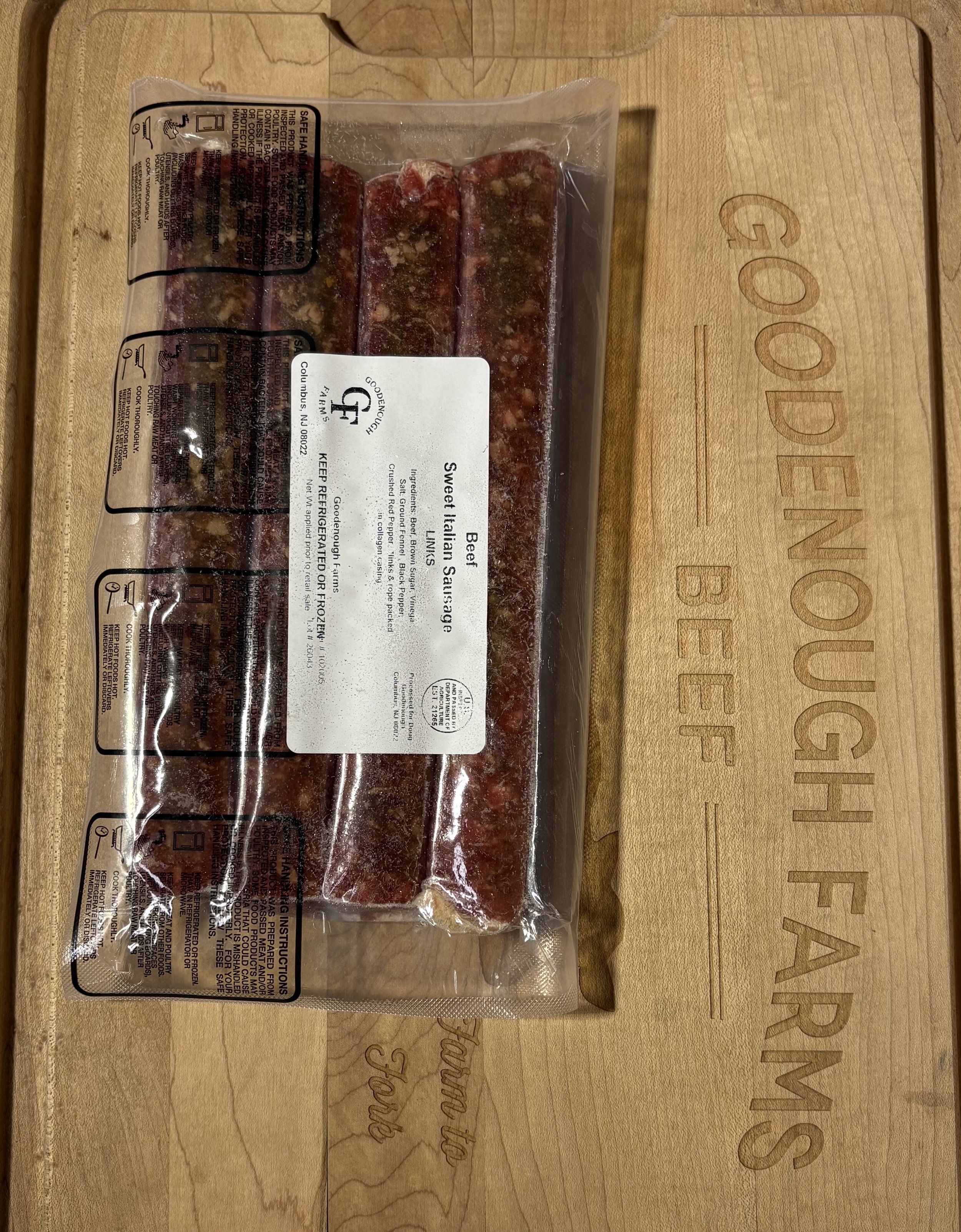 Sweet Italian Sausage