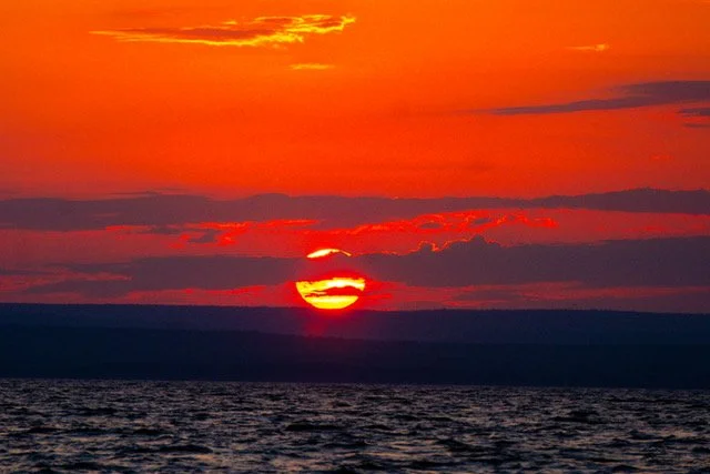 A near-daily sight in the evenings in Nova Scotia, Canada.