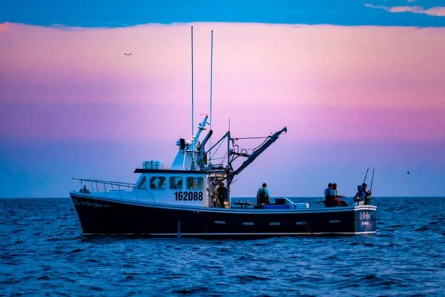 Giant bluefin tuna fishing in Nova Scotia.