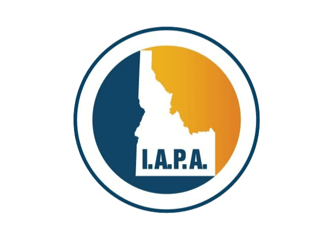 Logo of the Los Angeles Police Academy featuring an outline of Los Angeles and the letters 'L.A.P.A.'