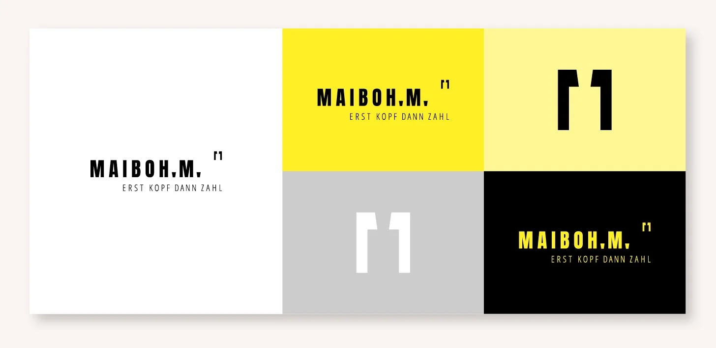 Farbkonzept für das Branding von Henry Maibohm
