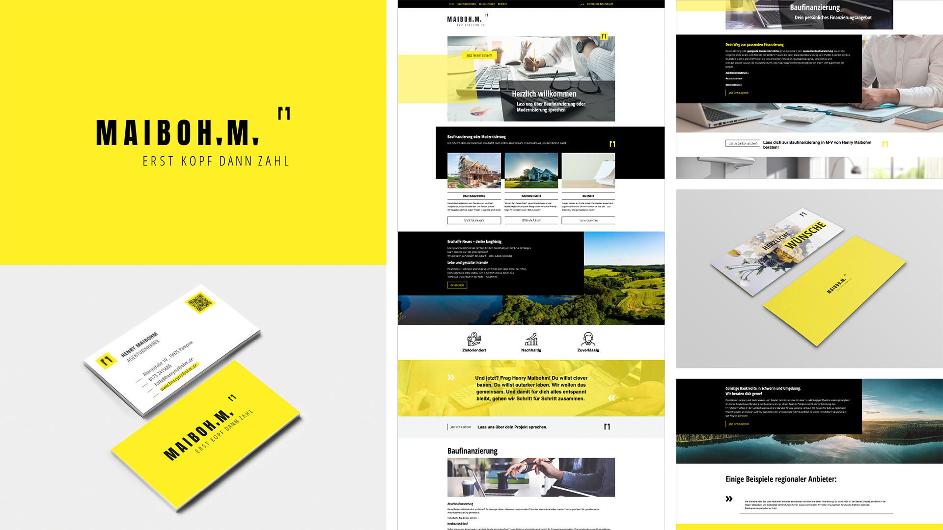 Website & Branding Beispiel von Henry Maibohm