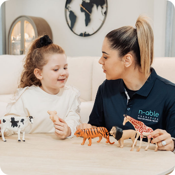 Speech therapy with child