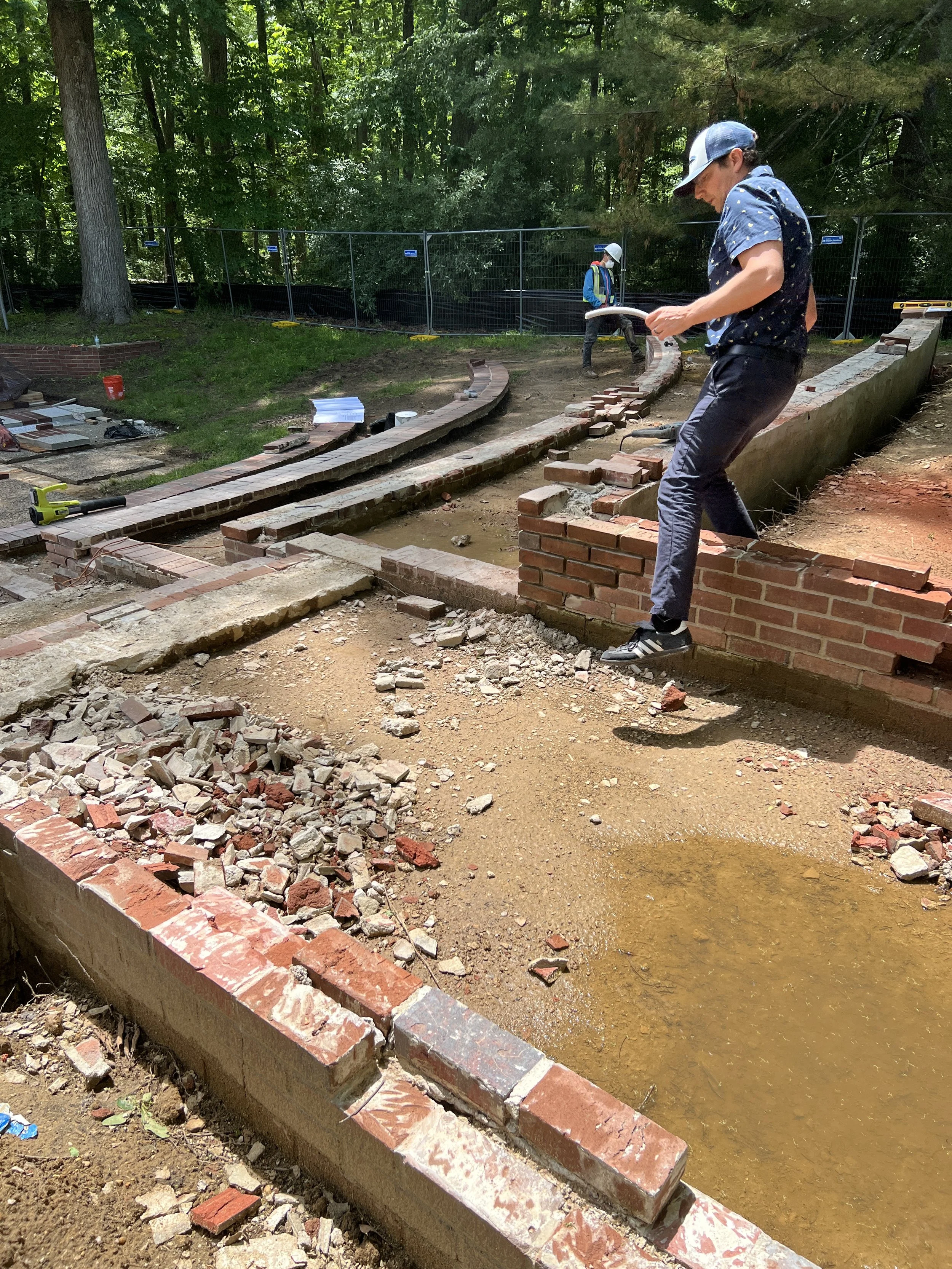 Steps removed for reconstruction May 2026