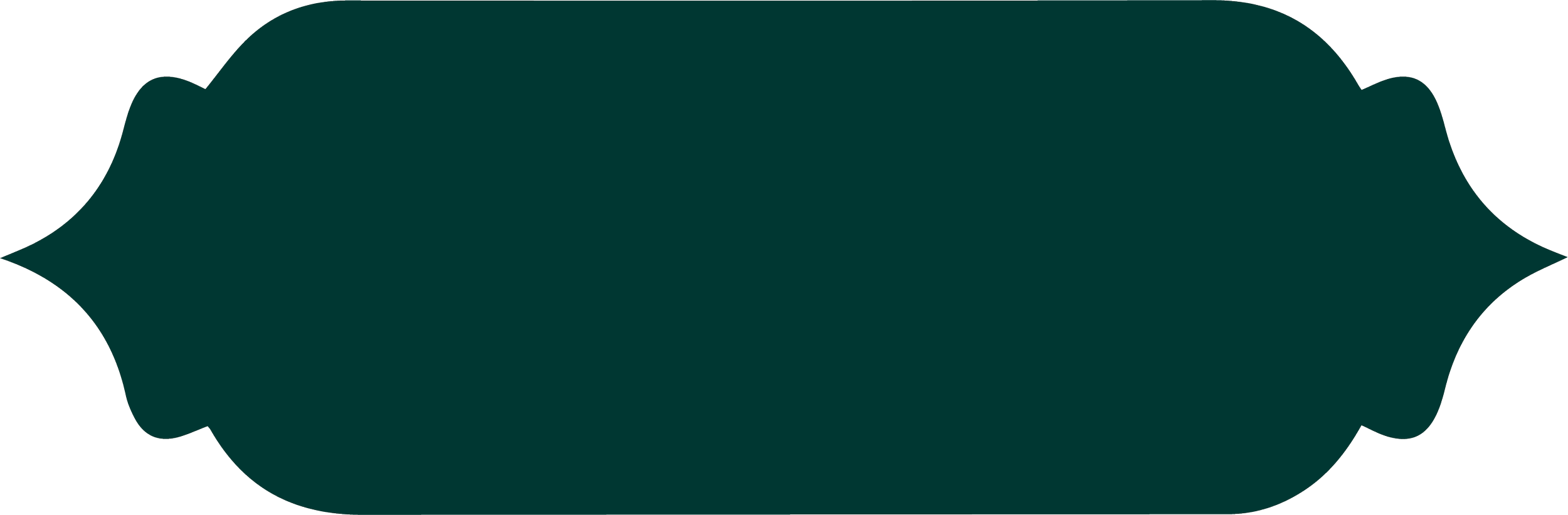 Blank green badge with rounded edges