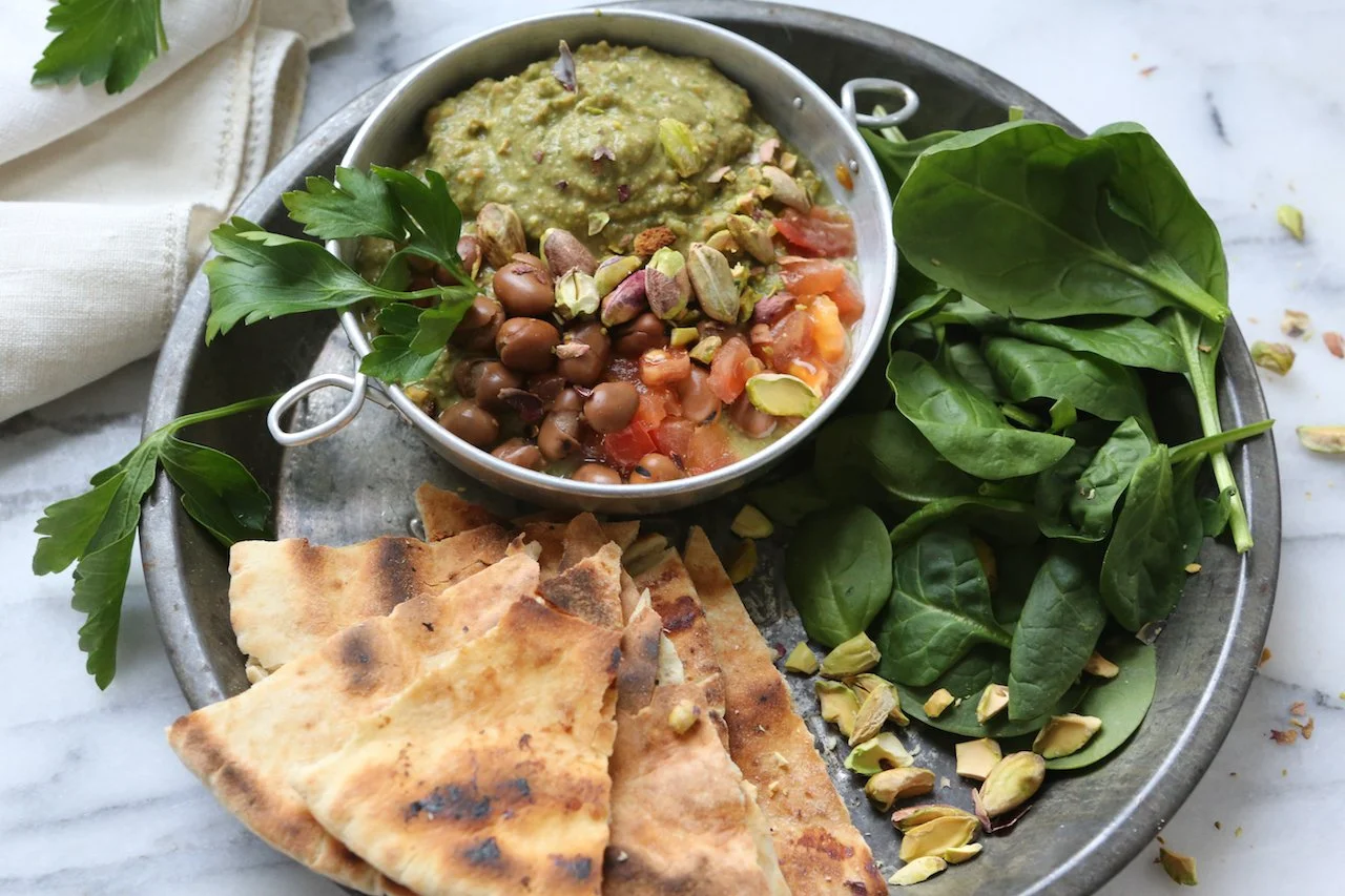 Fava Beans-Pistachio Hummus