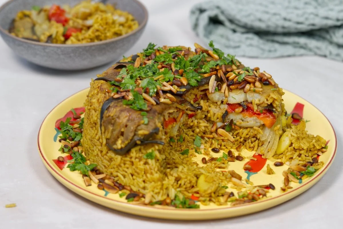 Vegan Maqlouba: A traditional Middle Eastern dish, deliciously made!