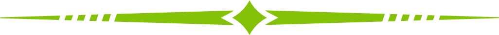 Decorative green diagonal stripe with a diamond-shaped center element.