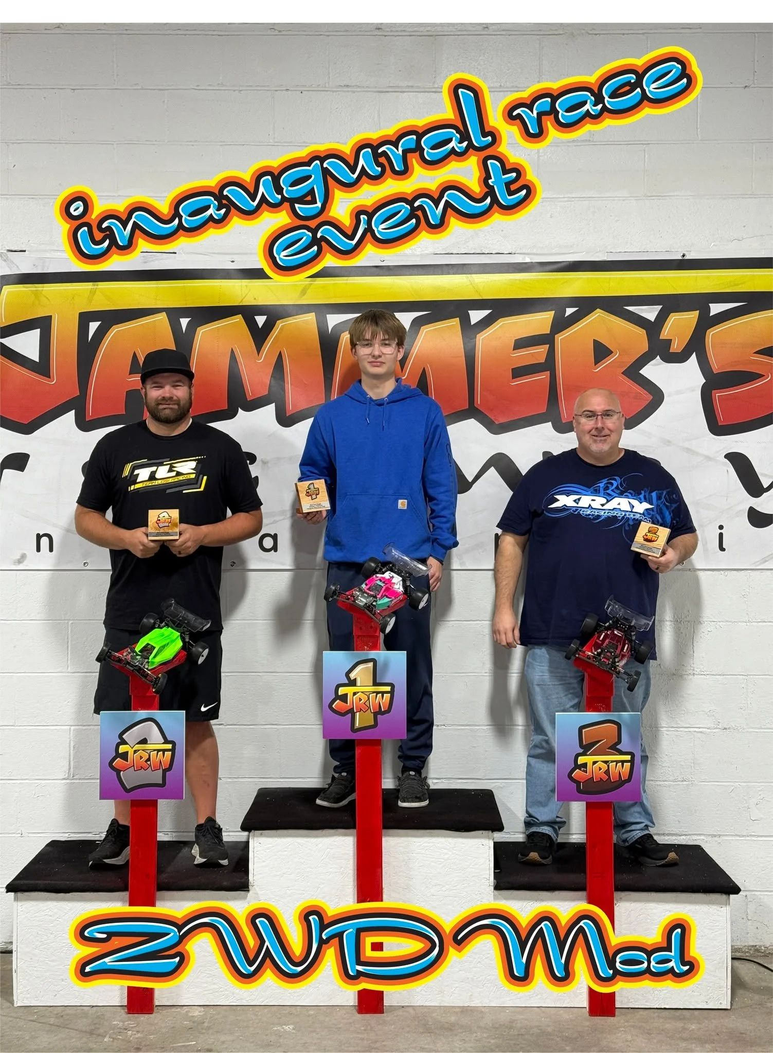 2WD Mod
1st  TUCKER MITCHEL
2nd  JUSTIN CAREY
3rd  DAVID HART