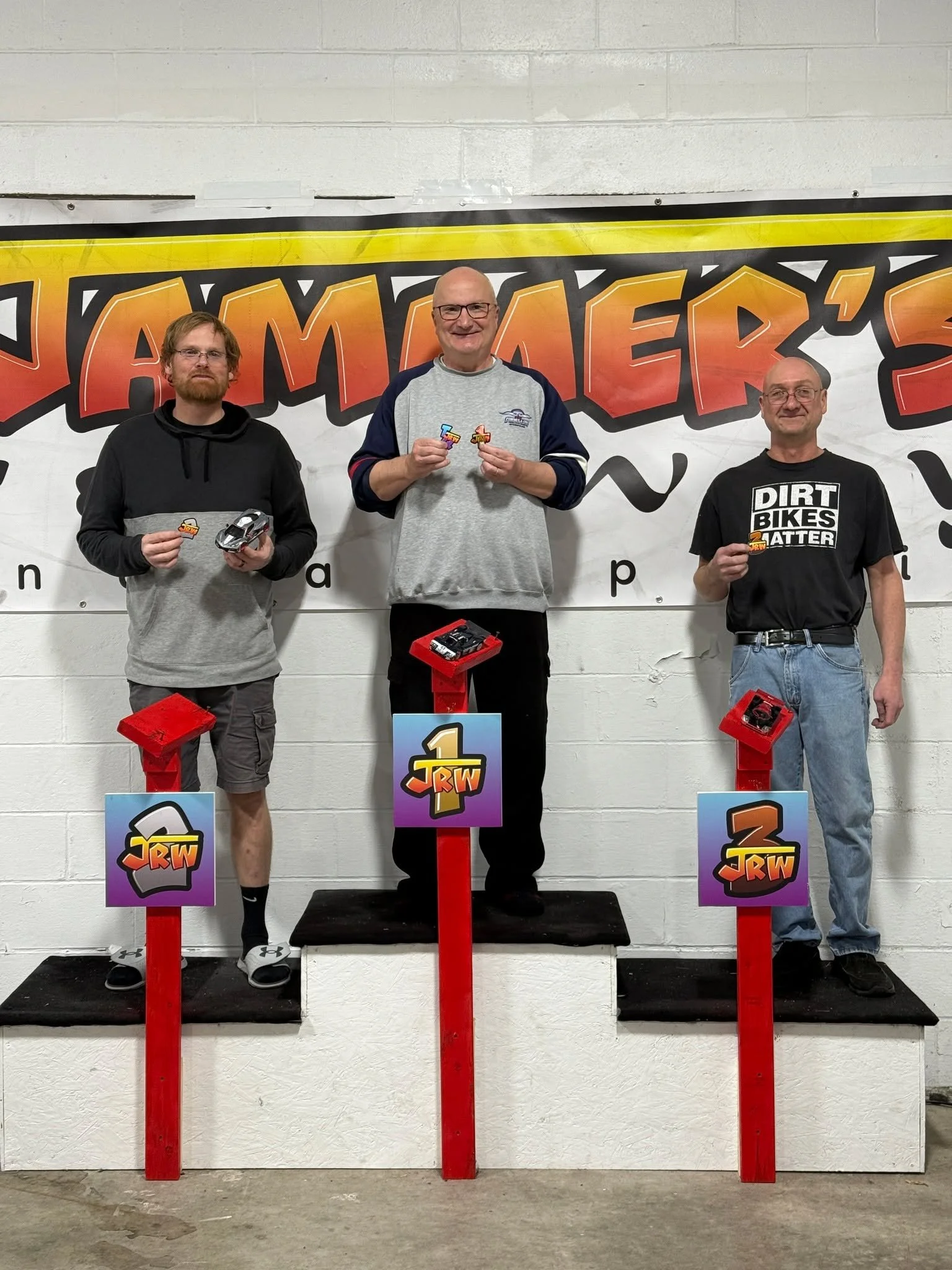 Great little Mini-Z night (pun INTENDED) last night. The boys got some pizza, and were able to squeeze in three classes between their pizza party. NOTICE: I am putting the names down *exactly* as the racers have requested their names be in LiveTime ?