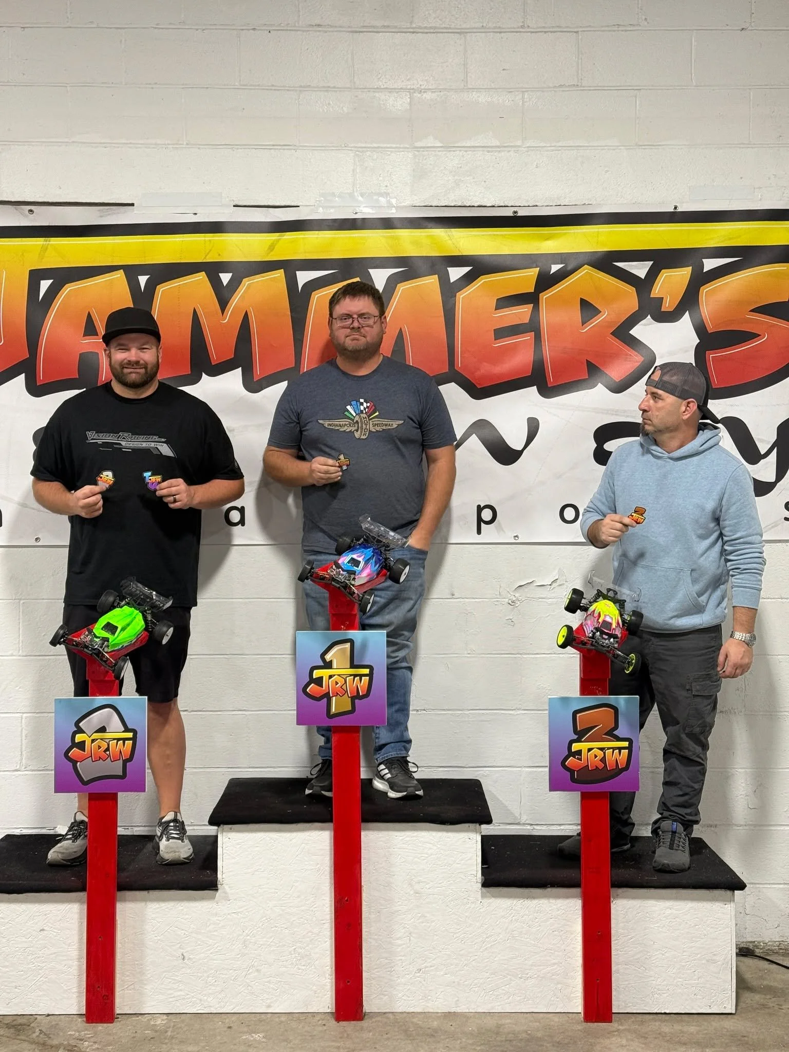 Another great Thursday night club race. Proud family moment for the Doty Boys as Maddox made his first podium. And birthday boy Brian Fink celebrated his big five-oh with us with a podium finish as well!

17.5 2WD
1) BRAD RINGER
2) JUSTIN CAREY
3) GE