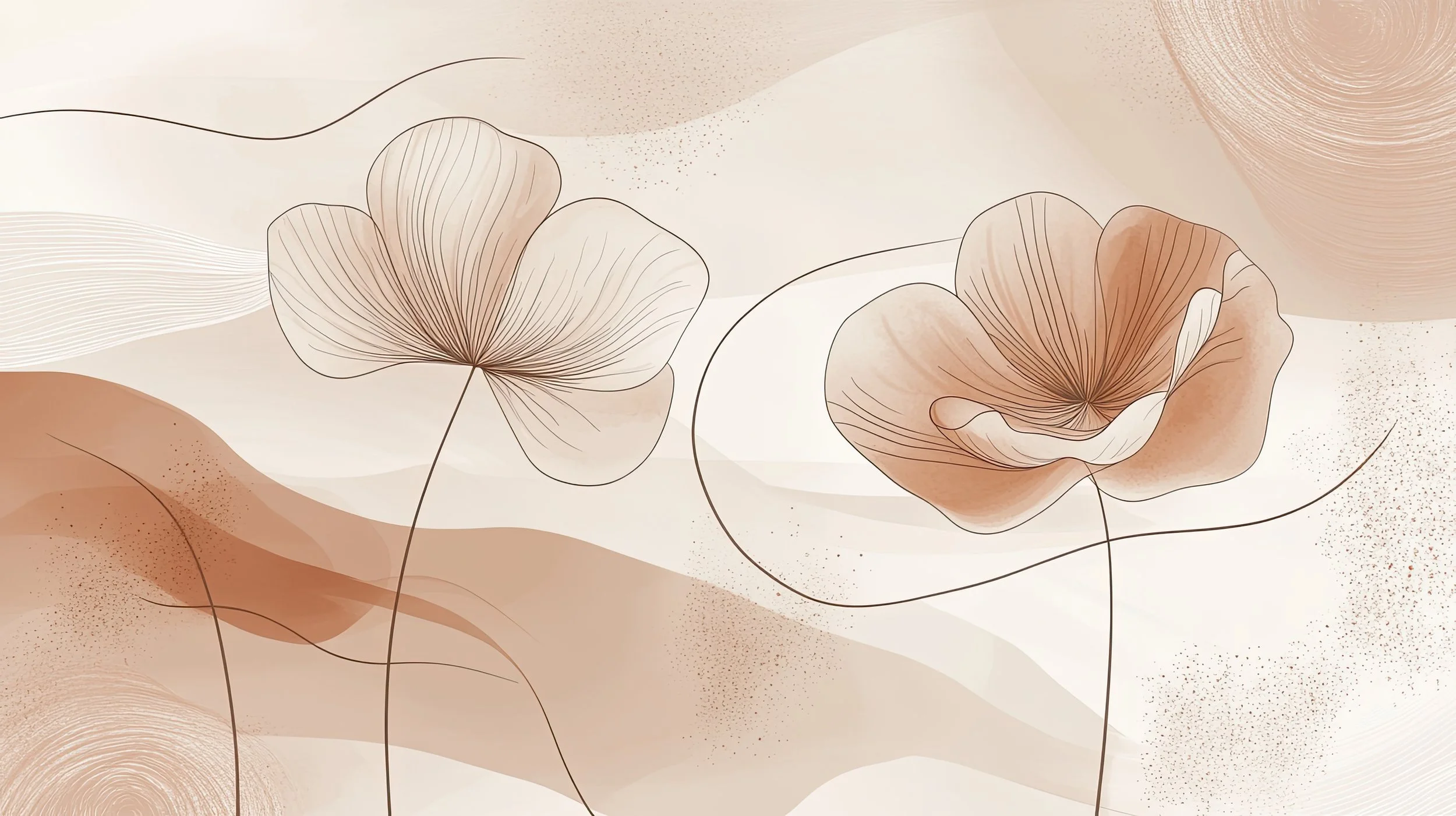 Beige Flowers