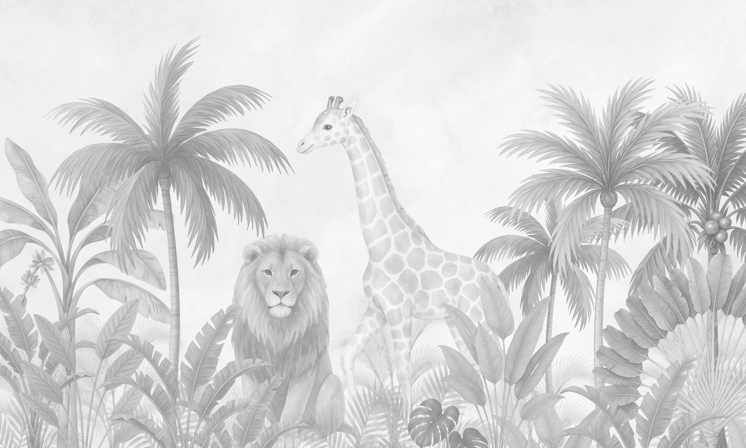 Lion and Giraffe