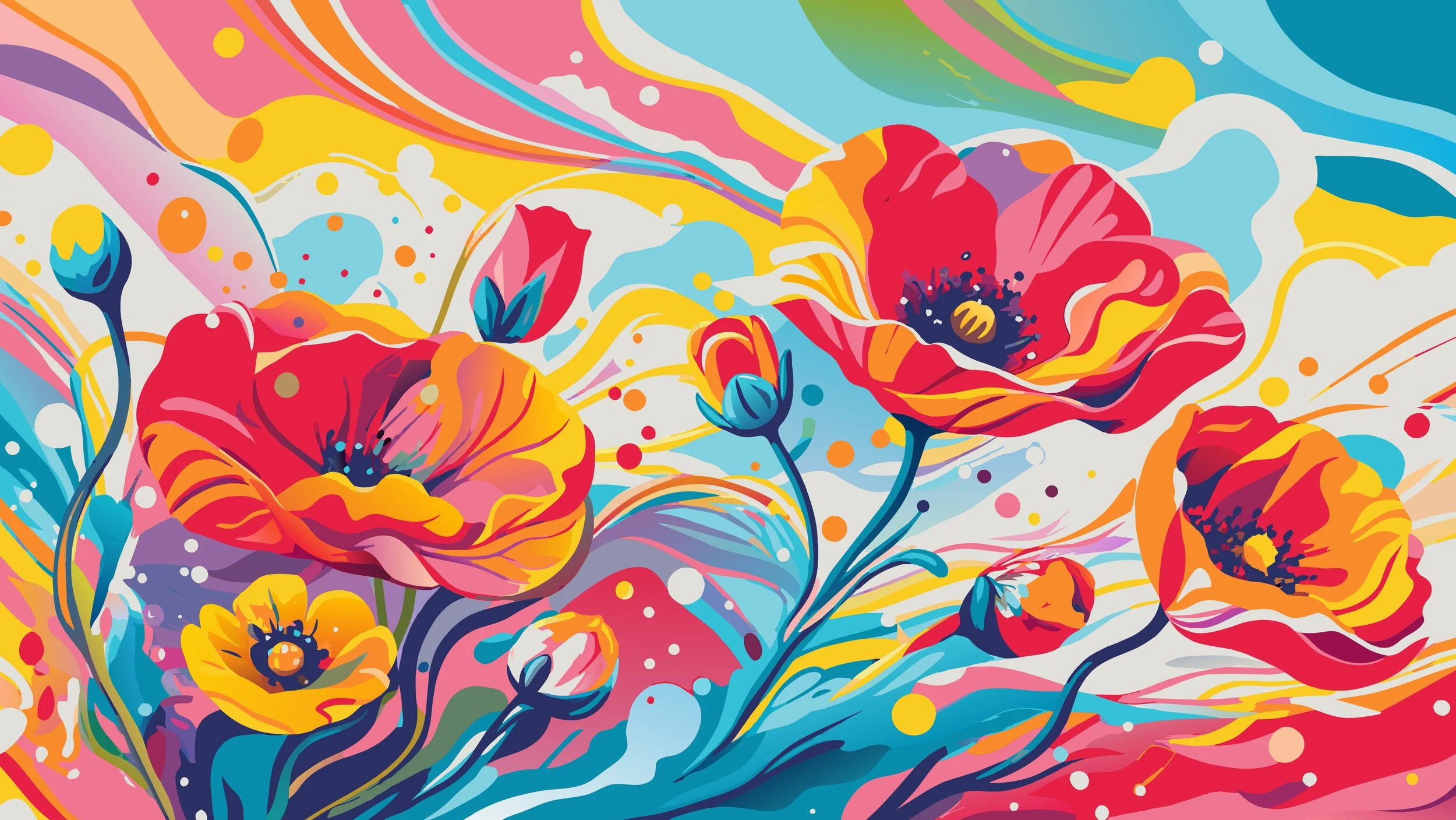 Neon Flowers