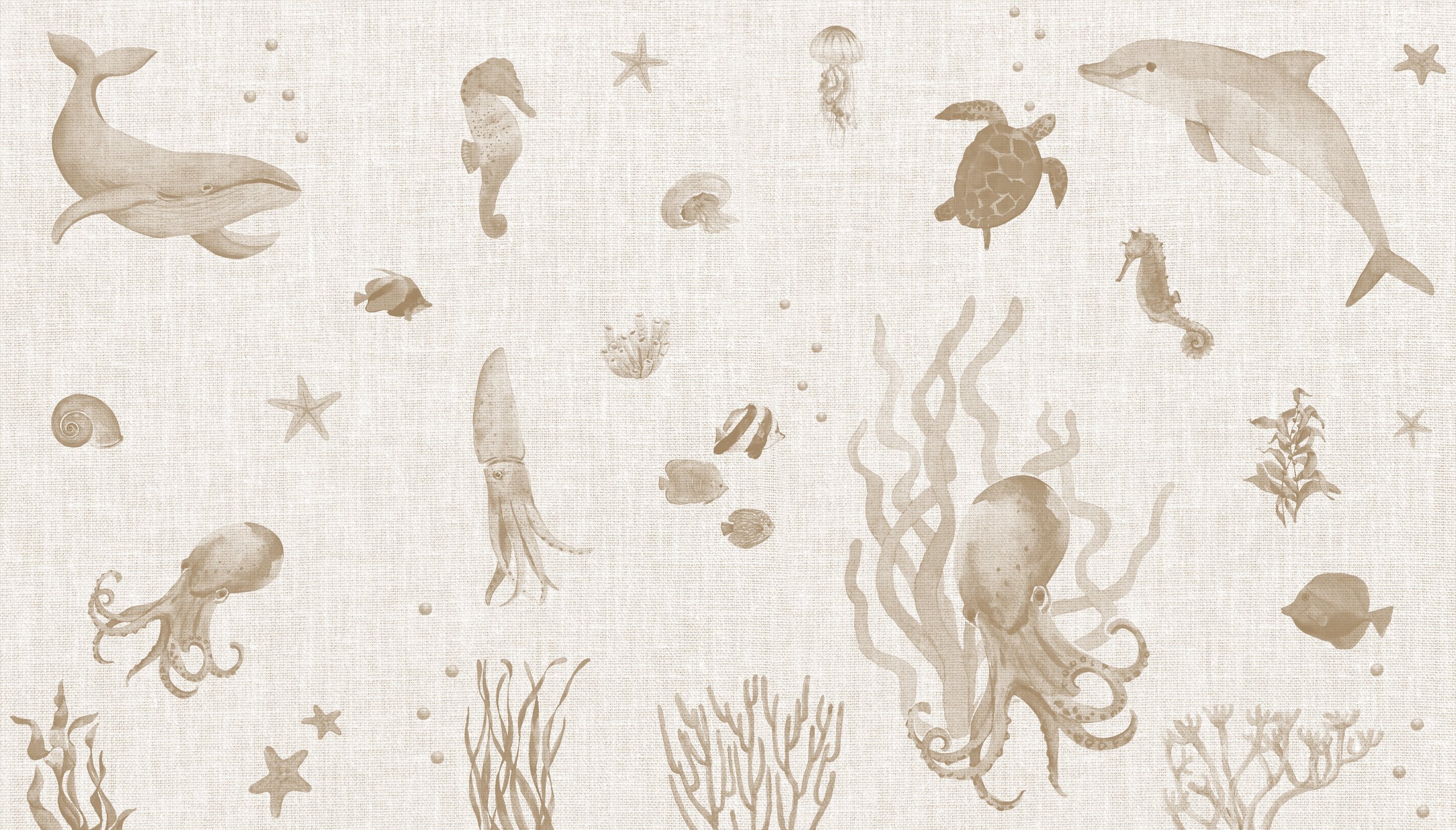 Beige Sea Animals