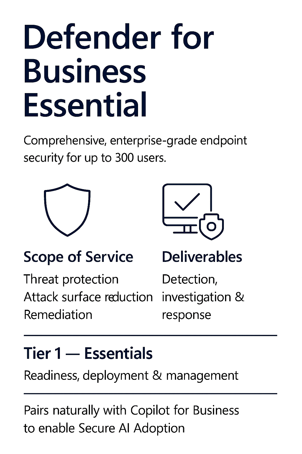 Managed Defender for Business (Essential Tier)
