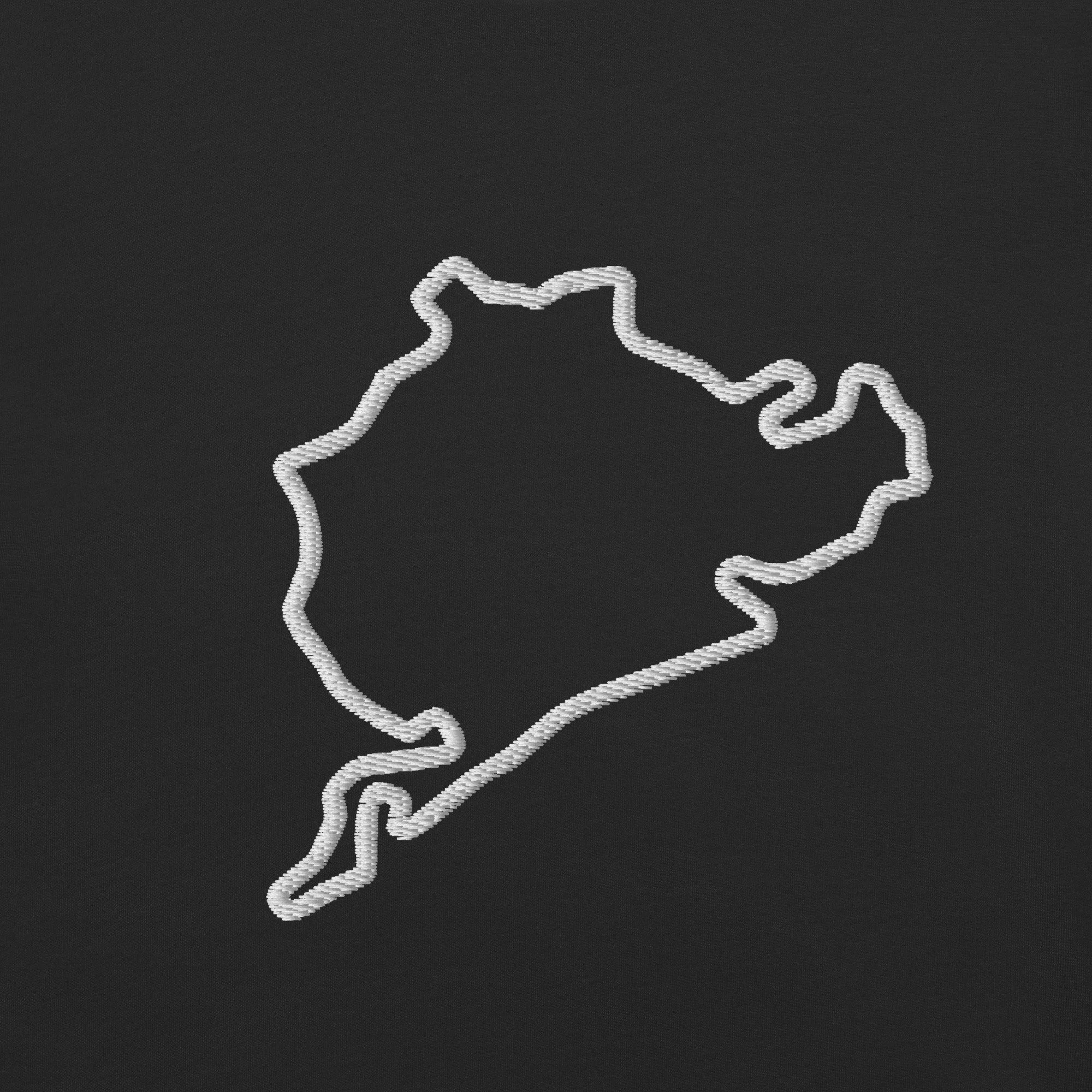 Nürburgring Black Track Map T-Shirt