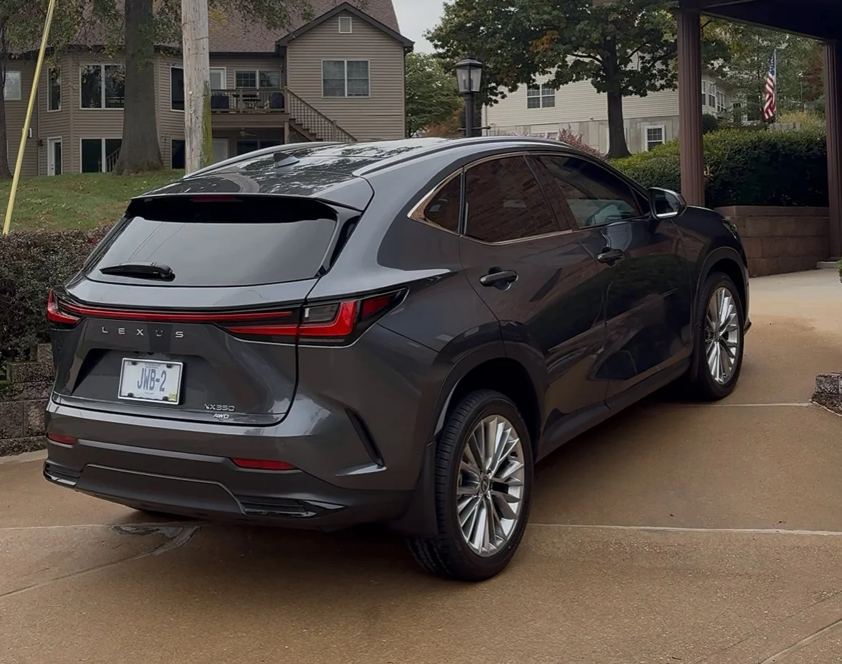 2025 Lexus RX350 receiving monthly maintenance from David’s Auto Spa in St. Louis.