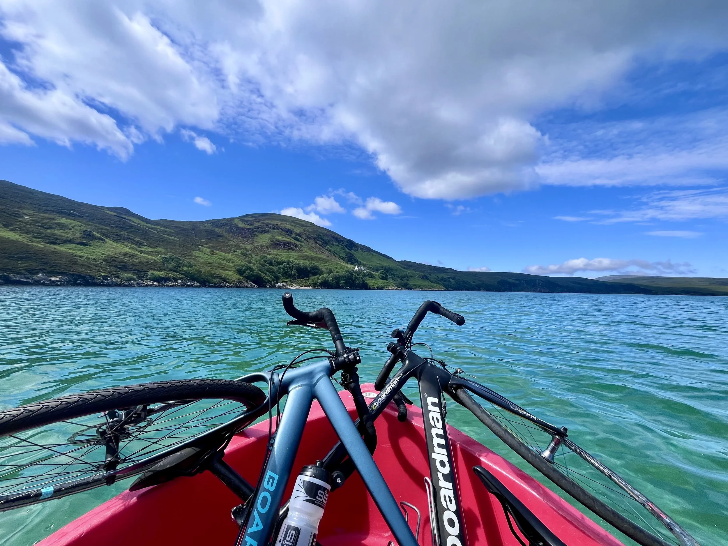 Bikes on a boat