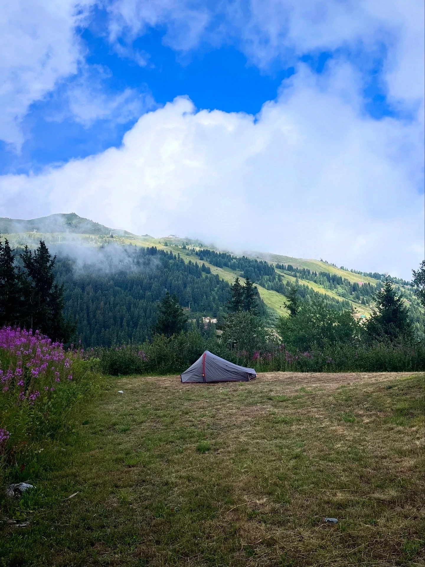 Alpine wild camping