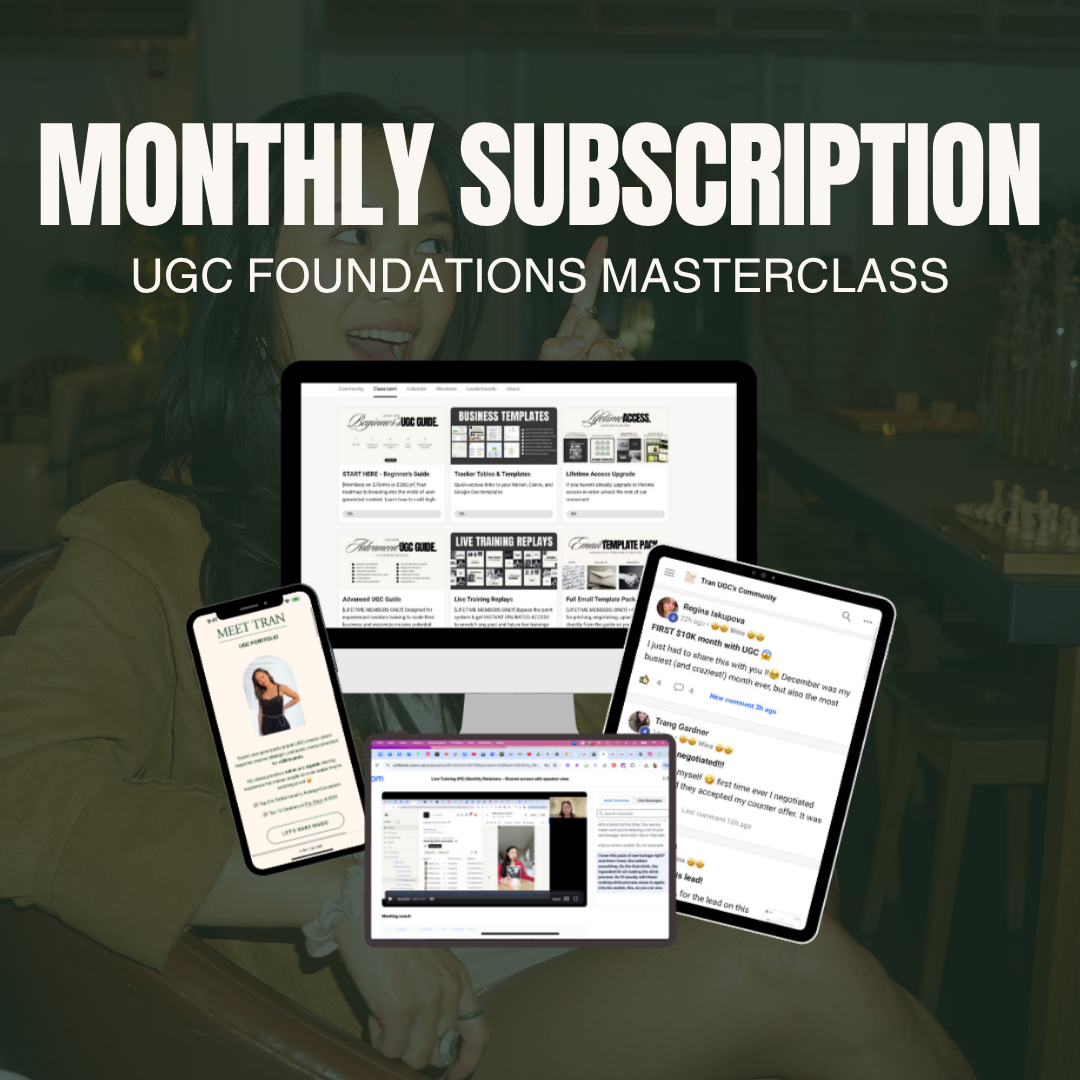 Monthly Masterclass Membership
