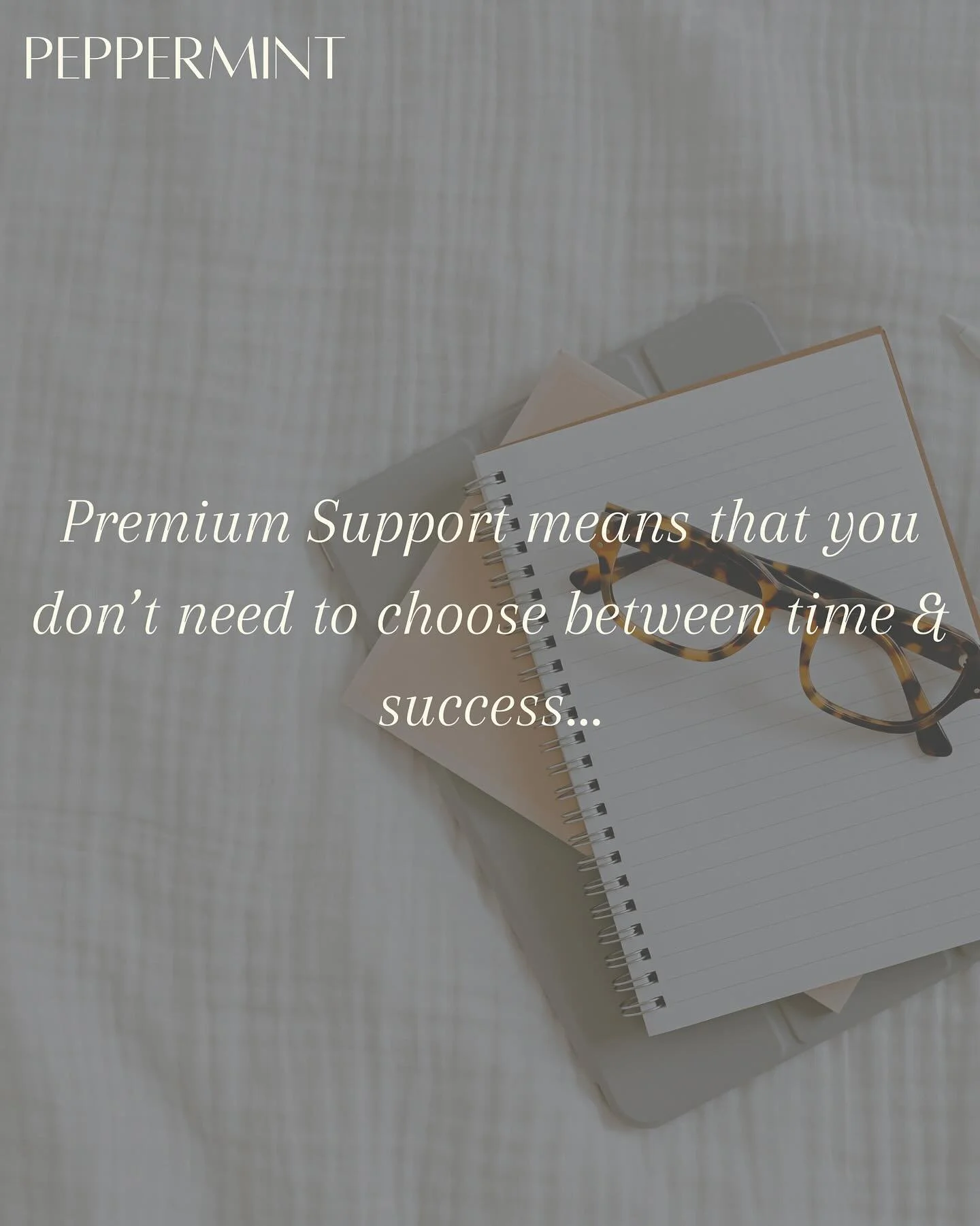 ✨ Premium support means you don&rsquo;t have to choose between time and success✨

Too often, busy professionals are told they can&rsquo;t have both &mdash; but you can.
With the right support, your time is protected, your work is elevated, and your s
