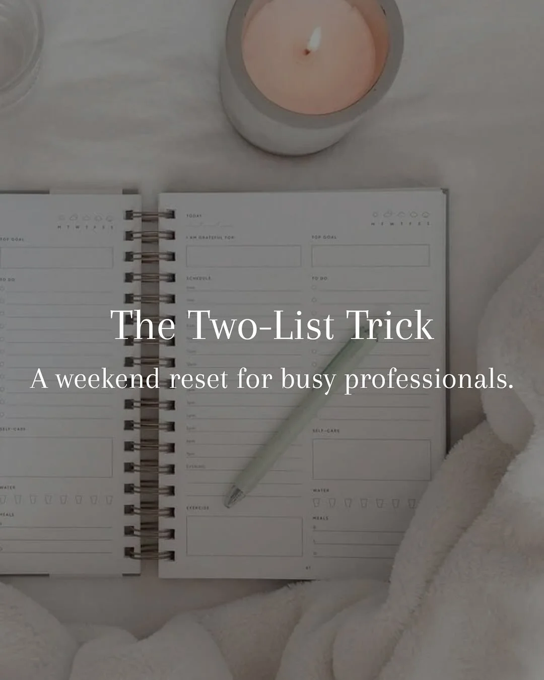 Weekend Reset Hack - Try the Two-List Trick!

It really is that simple to set yourself up for a productive week 💫

👉 Next week, focus only on the first list &mdash; and delegate the rest.

That&rsquo;s exactly where Peppermint steps in. From admin 