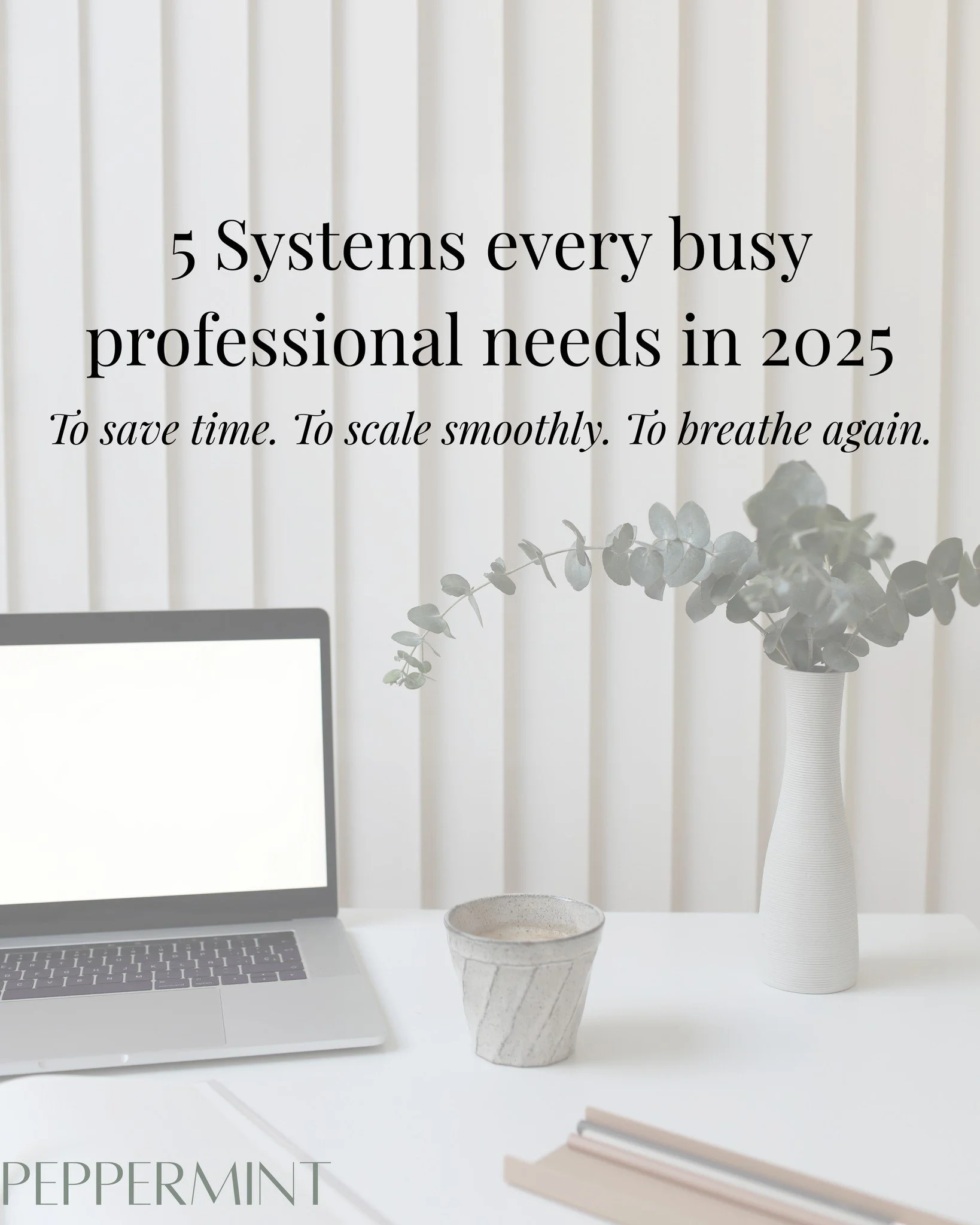 The most successful professionals all have one thing in common: strong systems that protect their time.

These simple structures make your week smoother, clearer and more manageable, no matter how demanding your schedule is.

✨ You don&rsquo;t need m