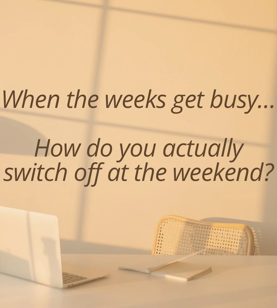 March has started at full speed.

Diaries are filling, deadlines are passing quickly, and Spring and Summer events are already starting to stack up in the calendar.
When work is busy, switching off at the weekend can feel harder than it should.

But 