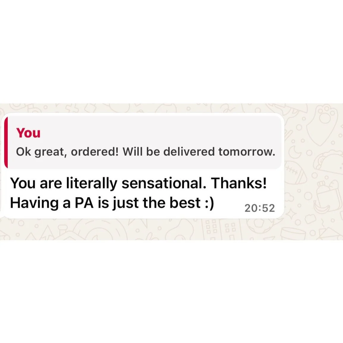 These are the kind of messages we love to see ❤️

Behind every task, every plan, and every organised week is the goal of making life feel that little bit lighter, calmer, and more manageable.

Supporting our clients in a way that genuinely makes a di