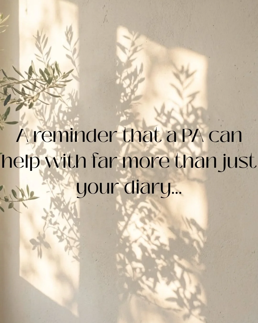 One of the biggest misconceptions about having a PA is that support is purely business-focused.

In reality, the most valuable support often comes from the day-to-day details &mdash; the things that quietly take up mental space, interrupt focus, and 