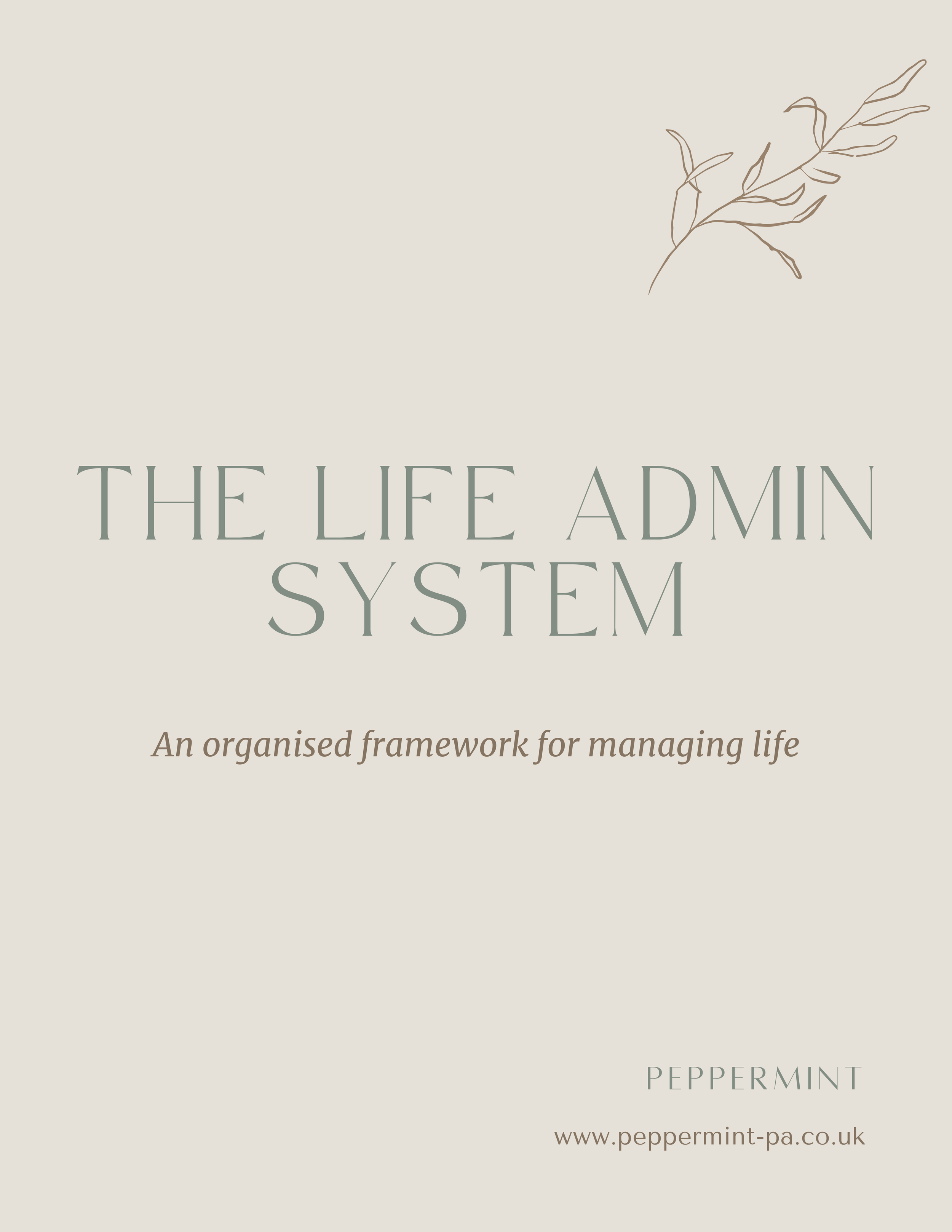 The Life Admin System