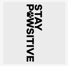 Customize feature: Vertical text reading 'STAY POSITIVE' and 'PRACTICE'