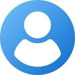 bluvia user profile icon with a blue background and white silhouette of a person