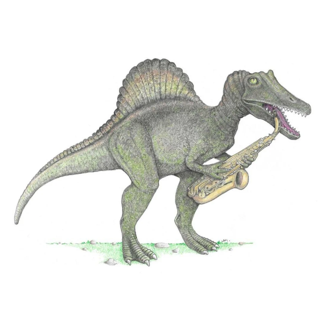 Spinosaurus With Alto Sax 3/8/2023